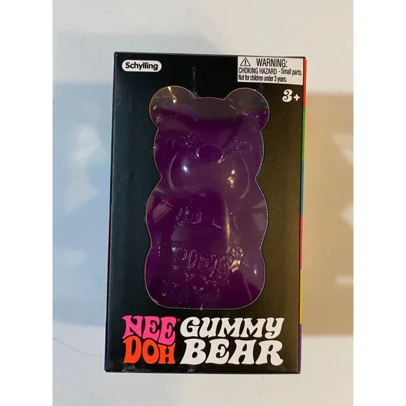 Schylling NeeDoh Gummy Bear Groovy Grape Purple Squishy Stress Toy Fidget tiktok - Picture 1 of 5